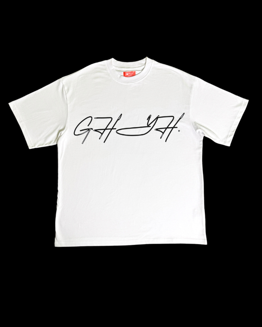 THE DEPARTURE COLLECTION SIGNATURE TEE (CLOUD WHITE)
